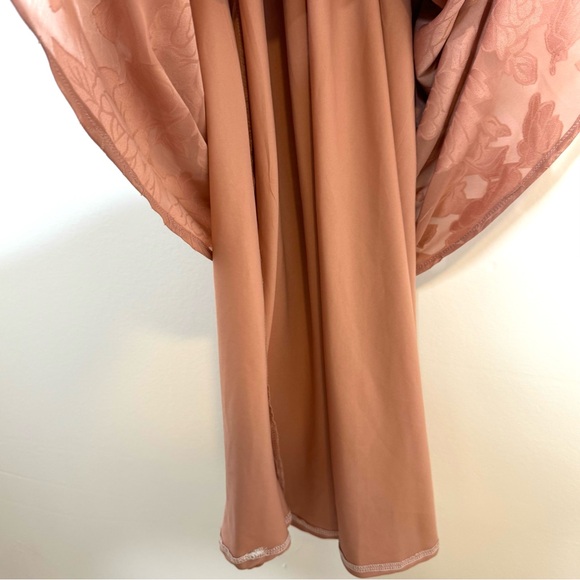 Anthropologie Hutch Lindy Dress in Sedona Textured Floral Draped Bodice Formal 4 - Picture 10 of 15